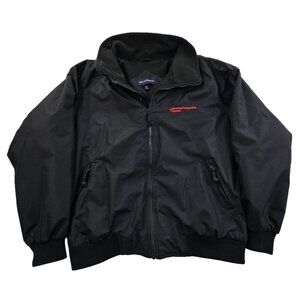 Port Authority Heavy Coat Men's 2XL Black Fleece Resin Coated Insulated EUC